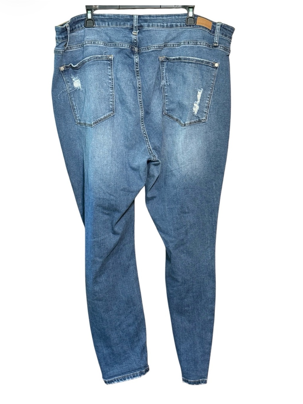 Judy Blue Skinny Fit Distressed Lace Patch Jeans Plus Size 22W - Picture 4 of 4